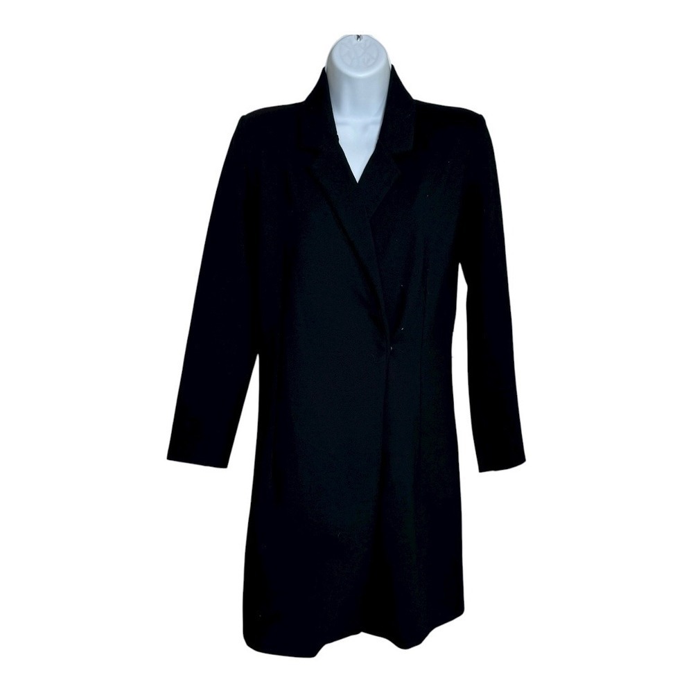 French Connection Black‎ Blazer Dress Lapel Collar Long Sleeve Women's Size 6